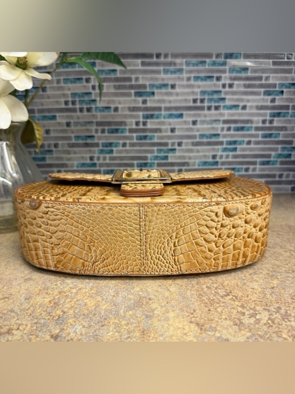 NWT Brahmin Cynthia golden Honey Brown purse - Picture 6 of 8